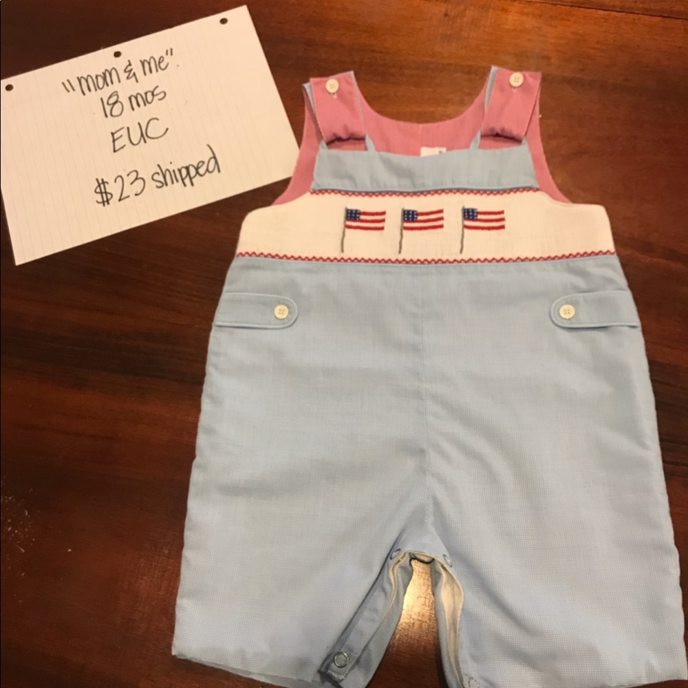 🇺🇸 AMERICAN FLAG SMOCKED JON JON 🇺🇸